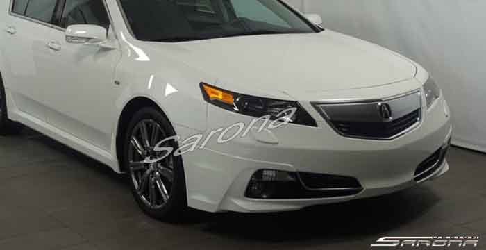 Custom Acura TL  Sedan Front Lip/Splitter (2012 - 2014) - $525.00 (Part #AC-022-FA)